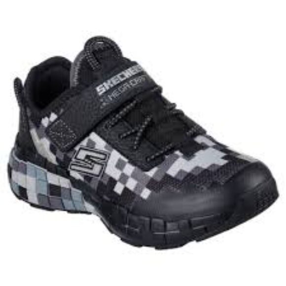 Skechers Size 1 Black and Gray Sneakers for Everyday Comfort - Picture 1 of 3